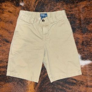 Boys size 7 khaki polo shorts